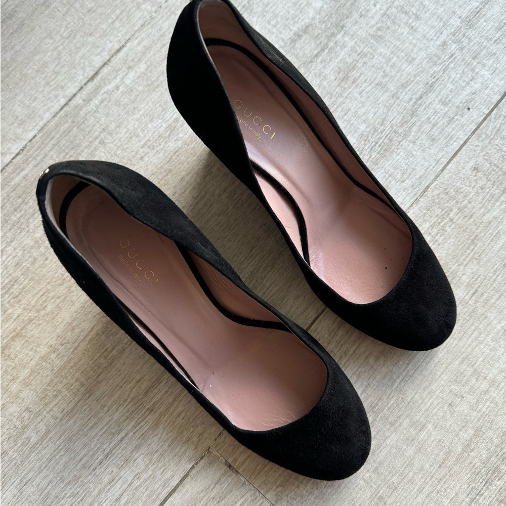 Gucci Women's Black Suede Heels